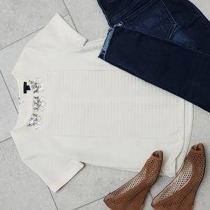 Ann Taylor Quilted Blouse